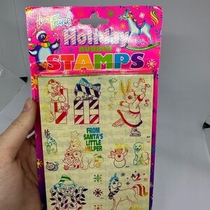 Vintage Lisa Frank Holiday Rubber Stamps
